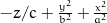 - \frac{z}{c} + \frac{y^{2}}{b^{2}} + \frac{x^{2}}{a^{2}}