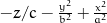 - \frac{z}{c} - \frac{y^{2}}{b^{2}} + \frac{x^{2}}{a^{2}}