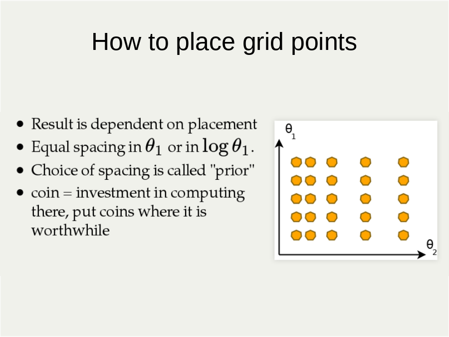 How to place grid points
