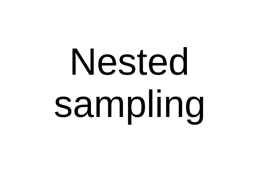 Nested sampling